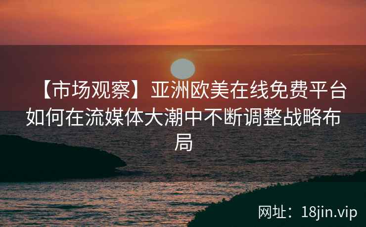 【市场观察】亚洲欧美在线免费平台如何在流媒体大潮中不断调整战略布局
